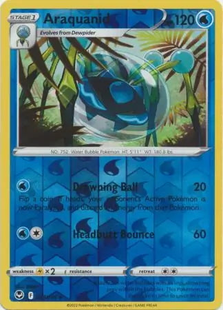 Silver Tempest Araquanid #48/195 reverse holo