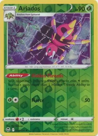 Silver Tempest Ariados #4/195 reverse holo