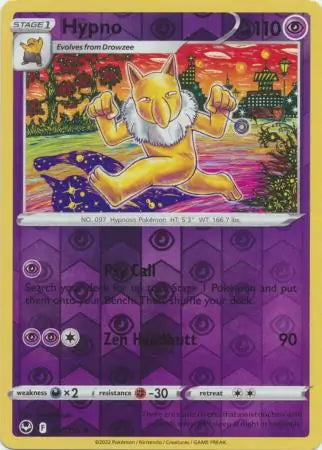 Silver Tempest Hypno #61/195 reverse holo