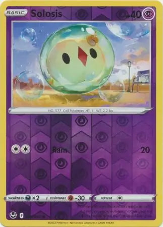 Silver Tempest Solosis #76/195 reverse holo