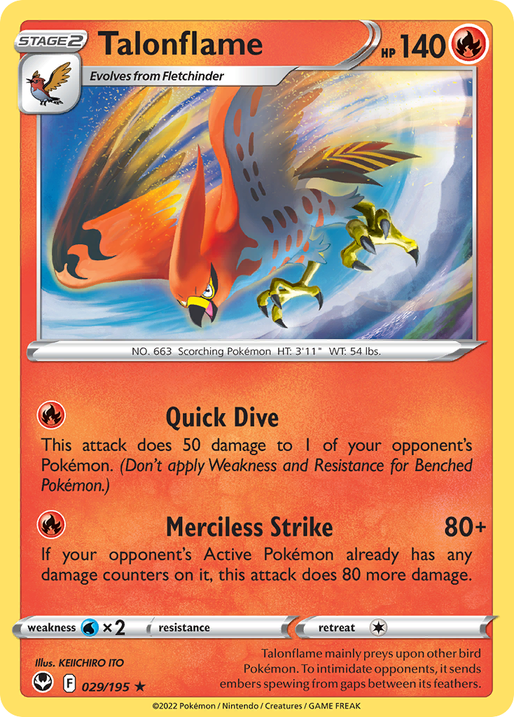 Silver Tempest Talonflame #29/195