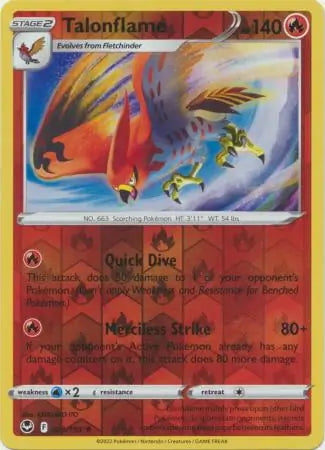 Silver Tempest Talonflame #29/195 reverse holo