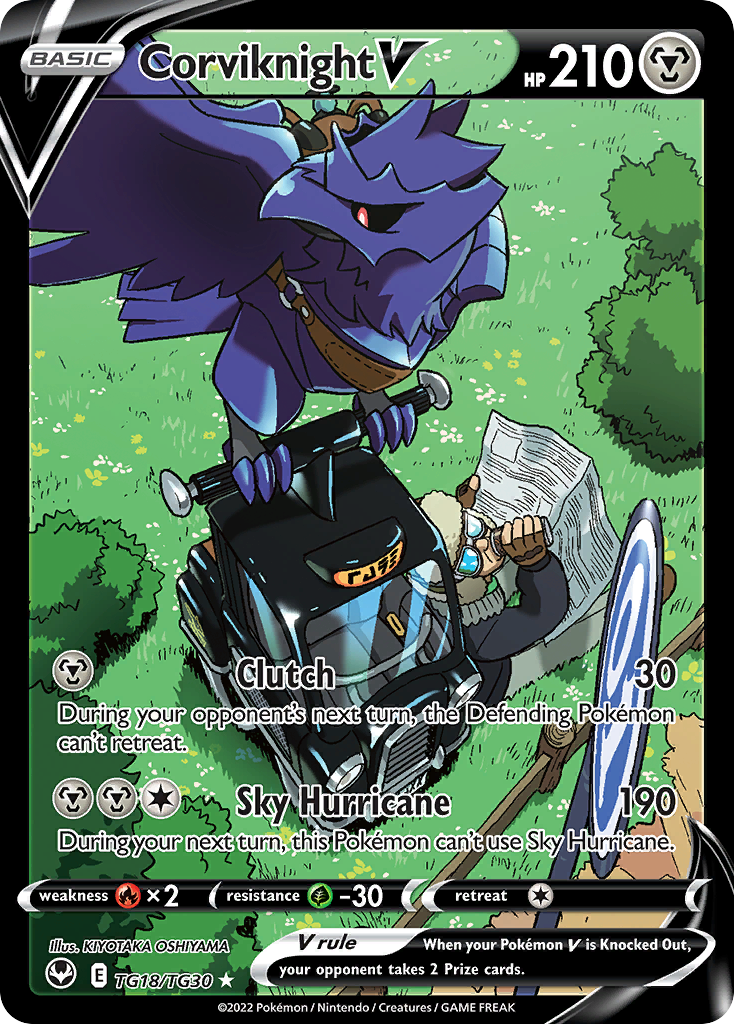 Silver Tempest Trainer Gallery Corviknight V #TG18/30