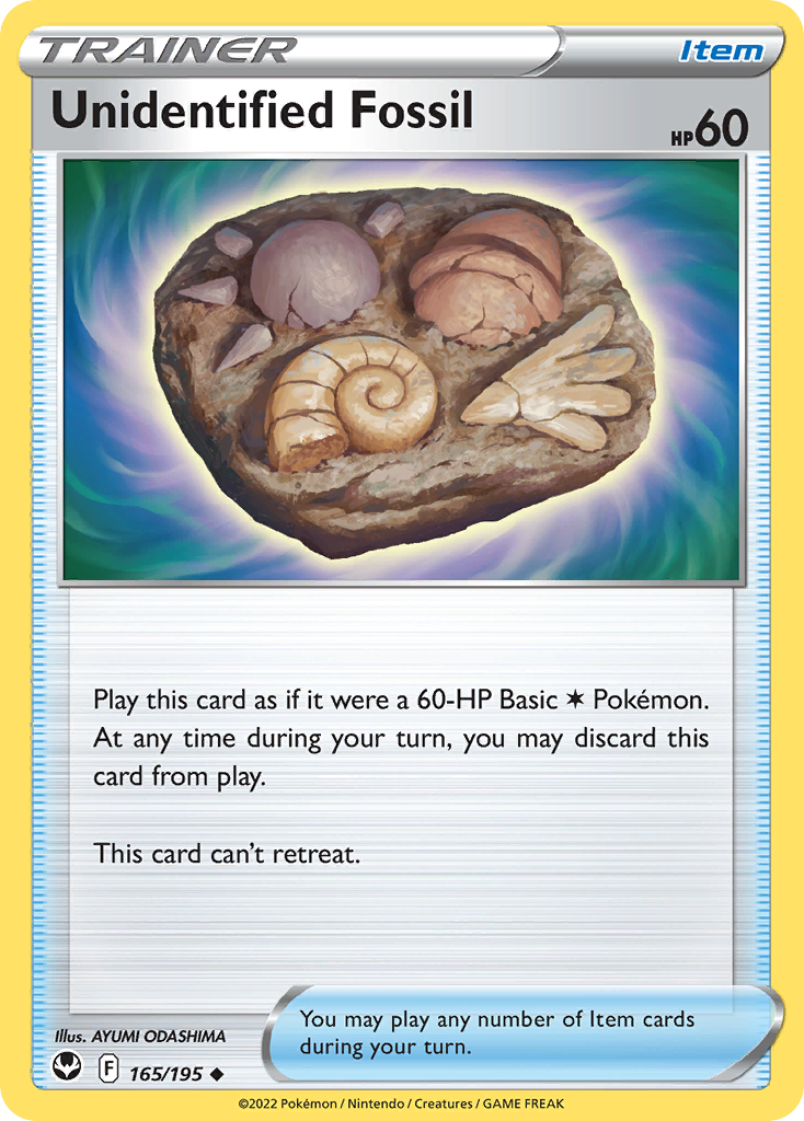 Silver Tempest Unidentified Fossil #165/195