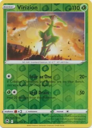 Silver Tempest Virizion #14/195 reverse holo