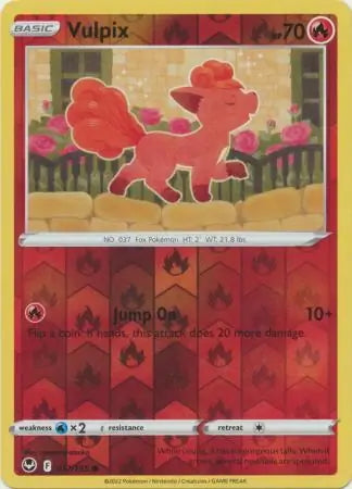 Silver Tempest Vulpix #17/195 reverse holo