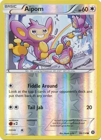 Steam Siege Aipom #90/114 reverse holo