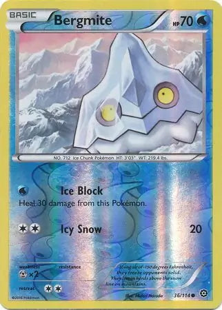 Steam Siege Bergmite #36/114 reverse holo