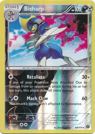 Steam Siege Bisharp #64/114 reverse holo