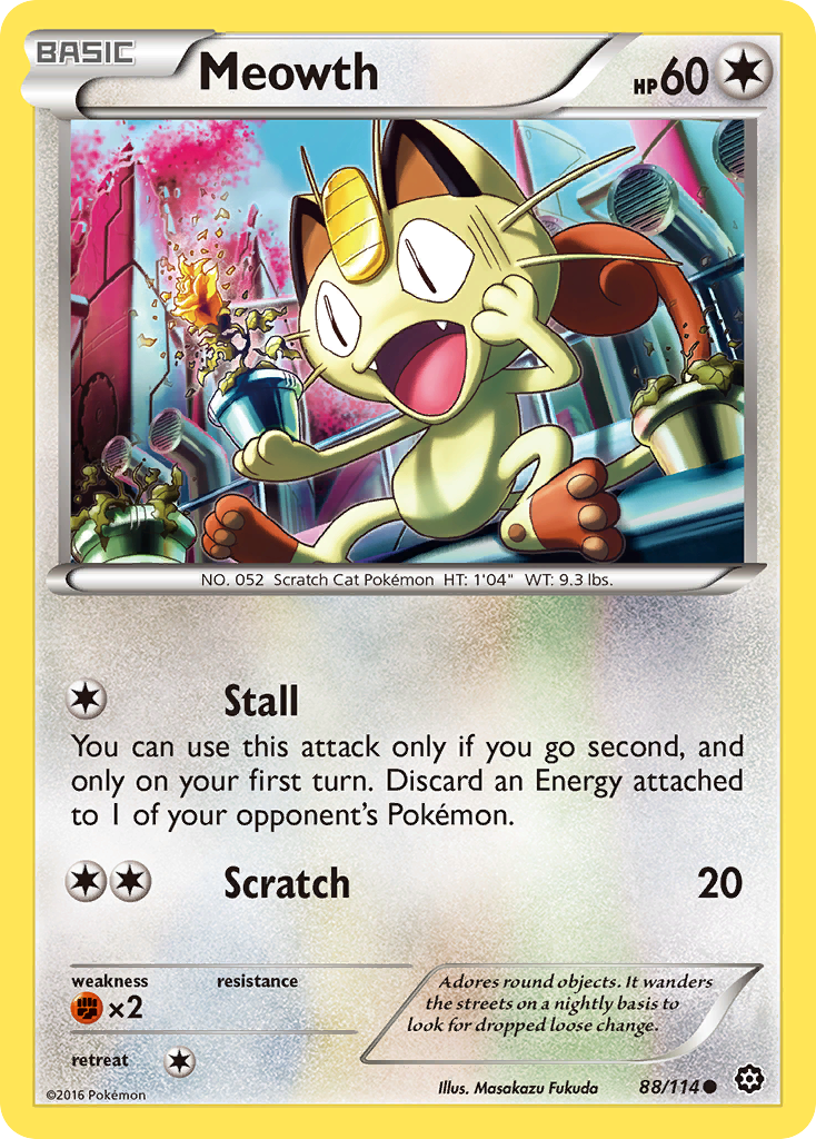Steam Siege Meowth #88/114