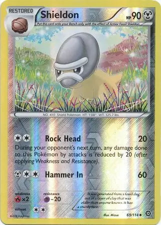 Steam Siege Shieldon #69/114 reverse holo