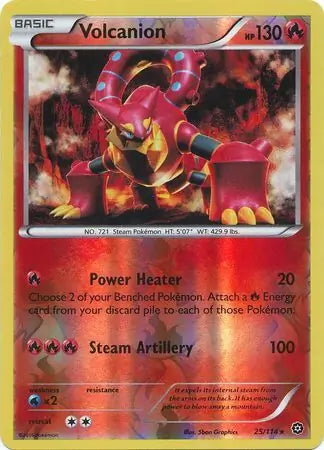 Steam Siege Volcanion #25/114 reverse holo