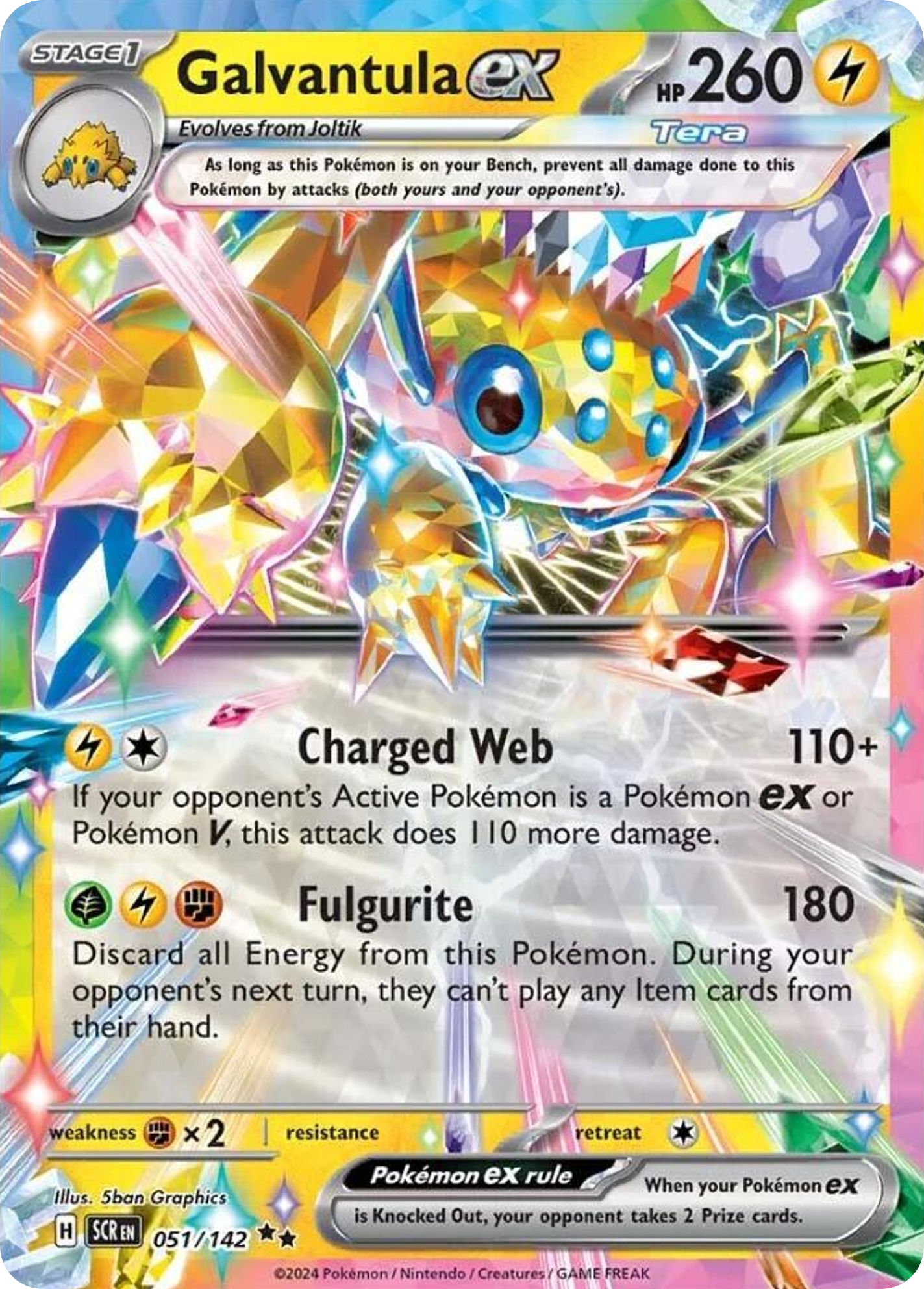 Stellar Crown Galvantula ex #51/142