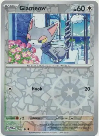 Stellar Crown Glameow #116/142 reverse holo