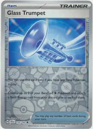Stellar Crown Glass Trumpet #135/142 reverse holo