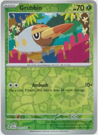 Stellar Crown Grubbin #9/142 reverse holo