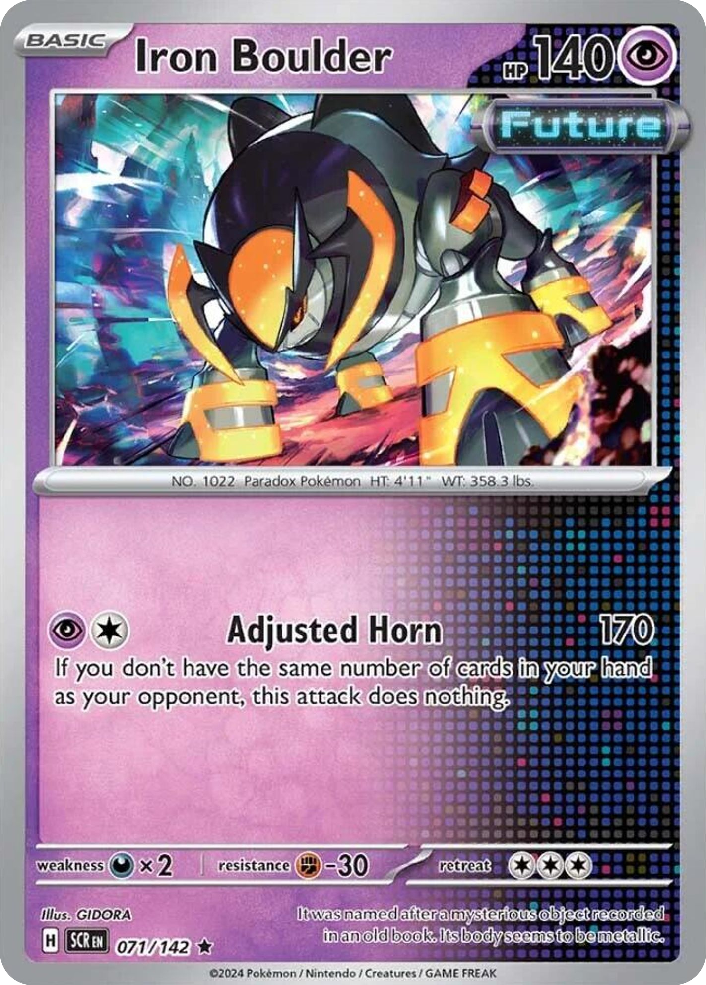 Stellar Crown Holo Iron Boulder #71/142