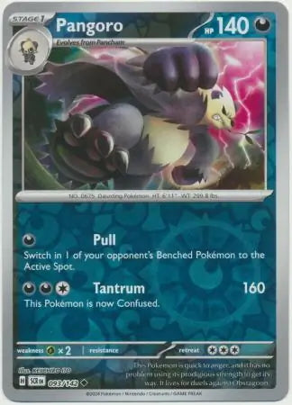 Stellar Crown Pangoro #93/142 reverse holo