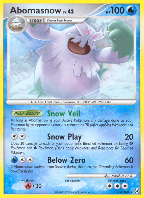 Stormfront Abomasnow #12/100