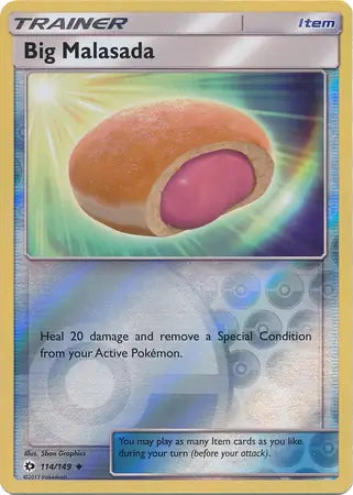 Sun & Moon Big Malasada #114/149 reverse holo