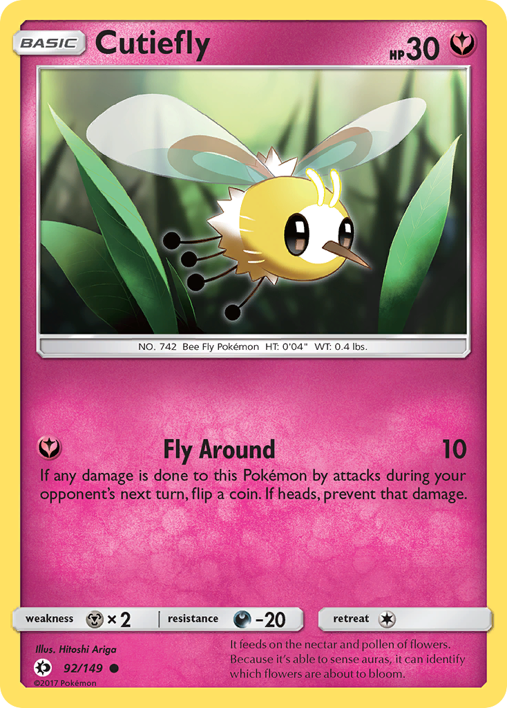 Sun & Moon Cutiefly #92/149