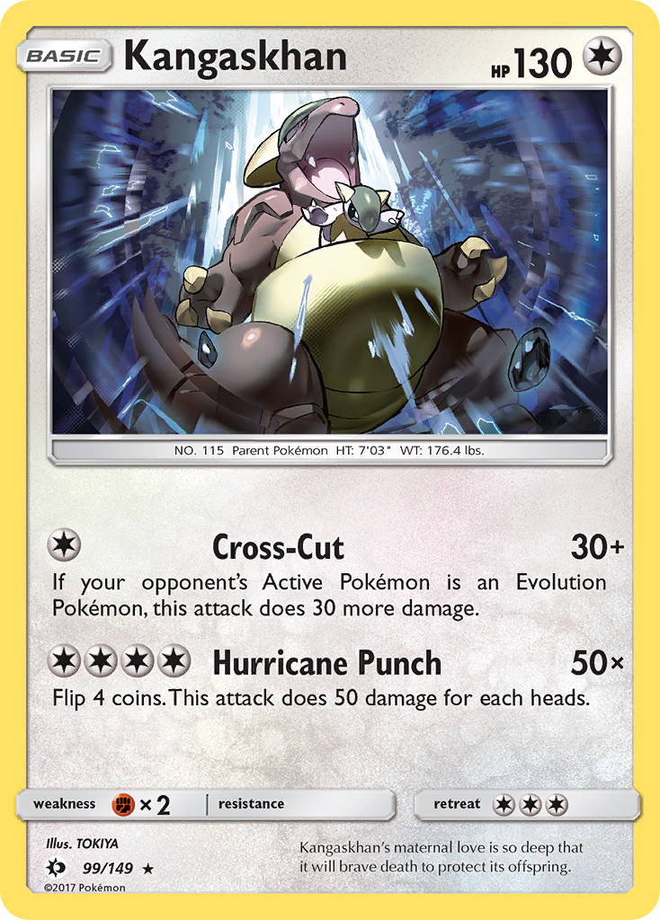 Sun & Moon Non - Holo Kangaskhan #99/149