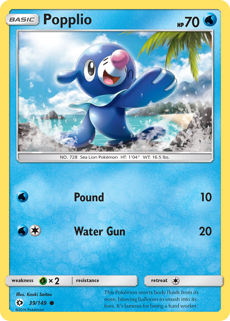 Sun & Moon Popplio #39/149