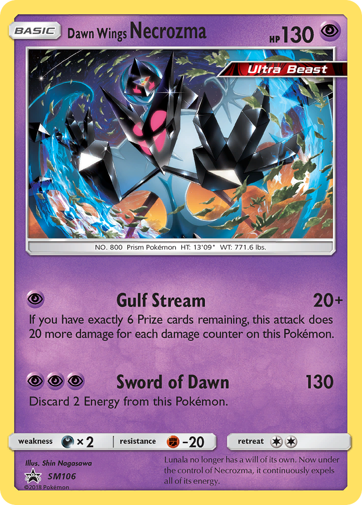 Sun & Moon Promo Dawn Wings Necrozma #106