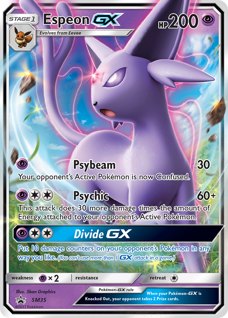 Sun & Moon Promo Espeon GX #35