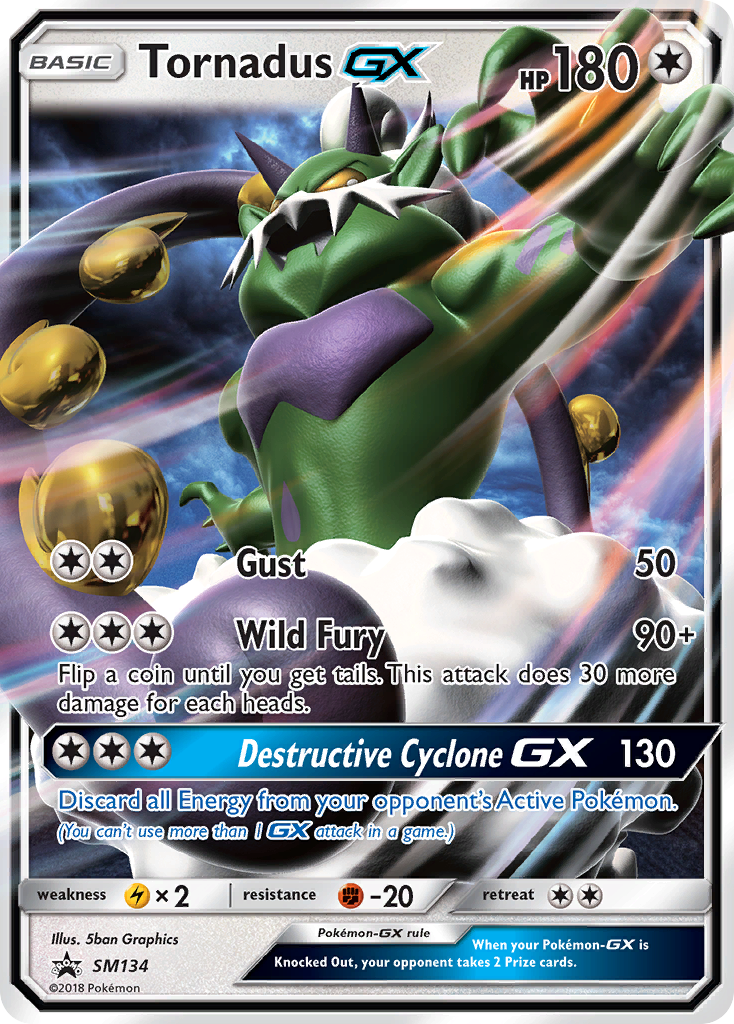 Sun & Moon Promo Tornadus GX #134