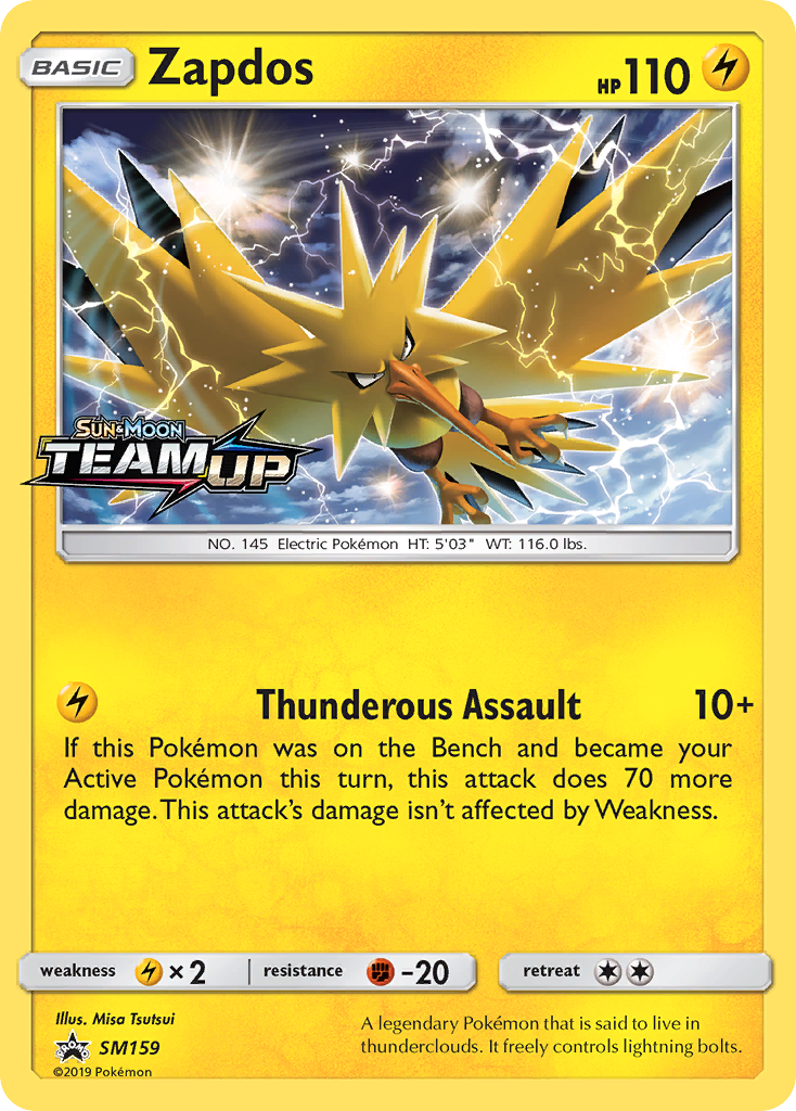 Sun & Moon Promo Zapdos #159