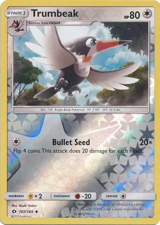Sun & Moon Trumbeak #107/149 reverse holo