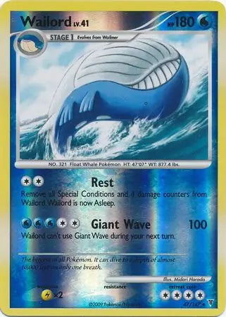 Supreme Victors Wailord #47/147 reverse holo