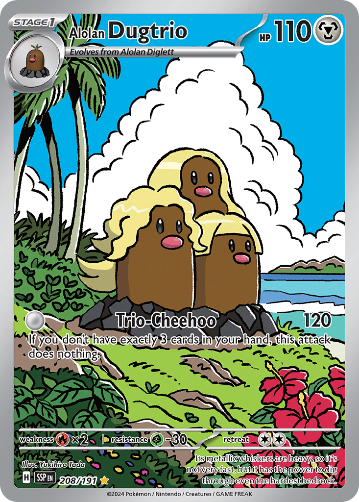 Surging Sparks Alolan Dugtrio #208/191