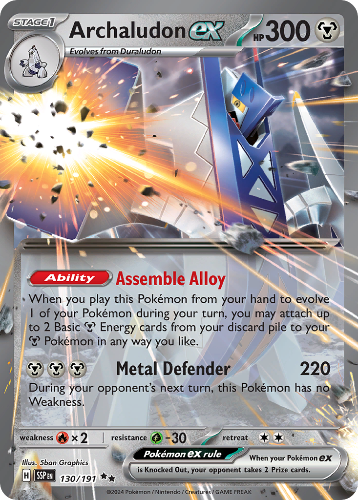 Surging Sparks Archaludon ex #130/191