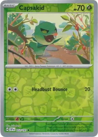 Surging Sparks Capsakid #12/191 reverse holo