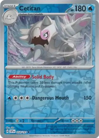 Surging Sparks Cetitan #54/191 reverse holo