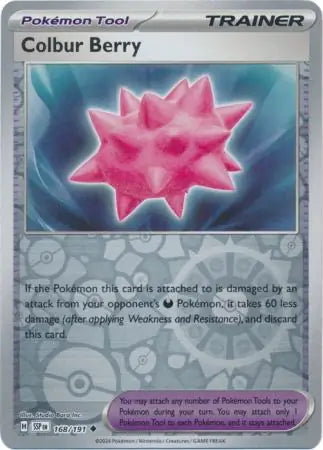 Surging Sparks Colbur Berry #168/191 reverse holo