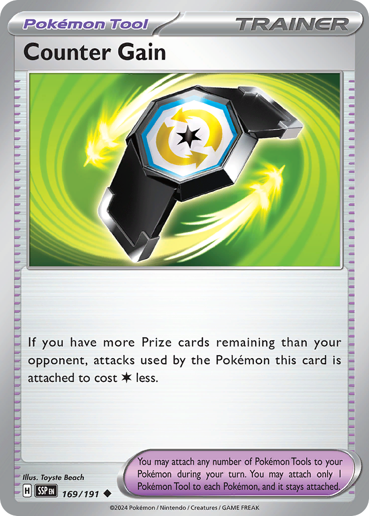 Surging Sparks Counter Gain #169/191