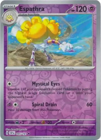 Surging Sparks Espathra #95/191 reverse holo