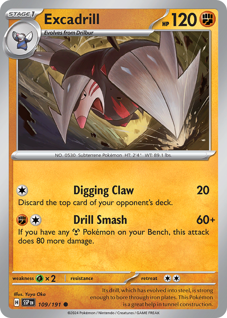 Surging Sparks Excadrill #109/191
