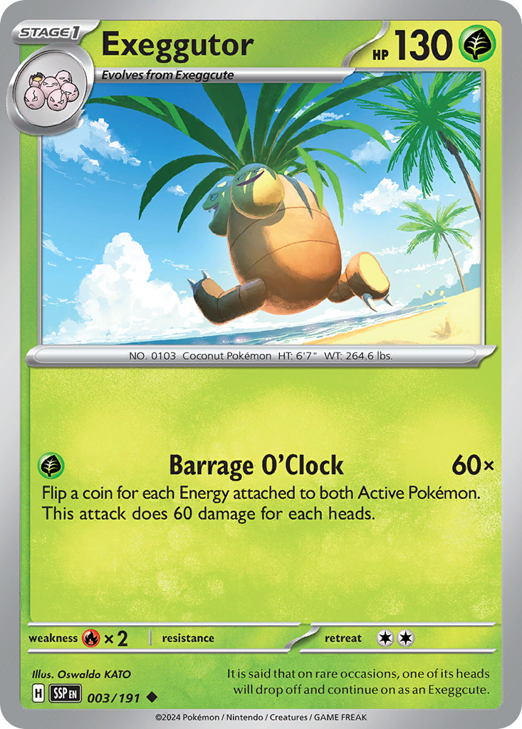 Surging Sparks Exeggutor #3/191