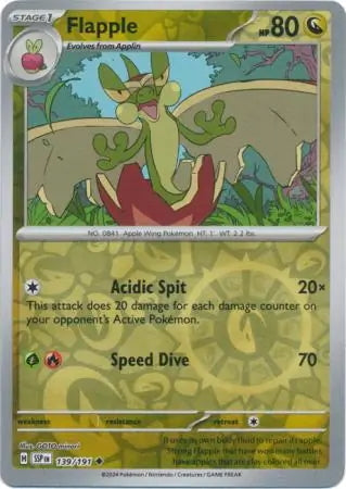 Surging Sparks Flapple #139/191 reverse holo