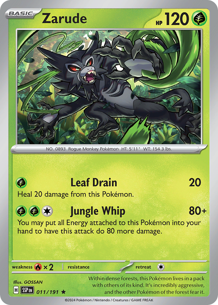 Surging Sparks Holo Zarude #11/191