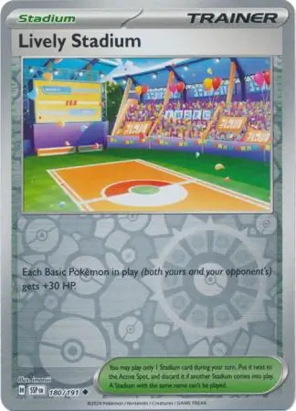 Surging Sparks Lively Stadium #180/191 reverse holo