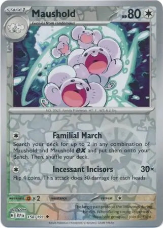 Surging Sparks Maushold #158/191 reverse holo