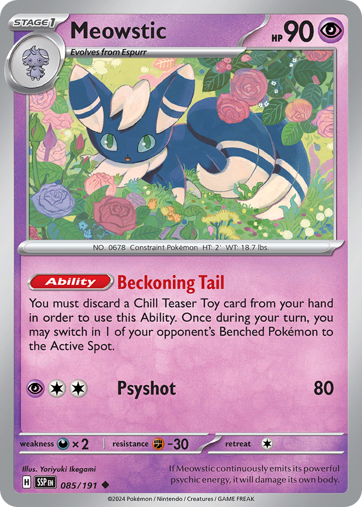 Surging Sparks Meowstic #85/191