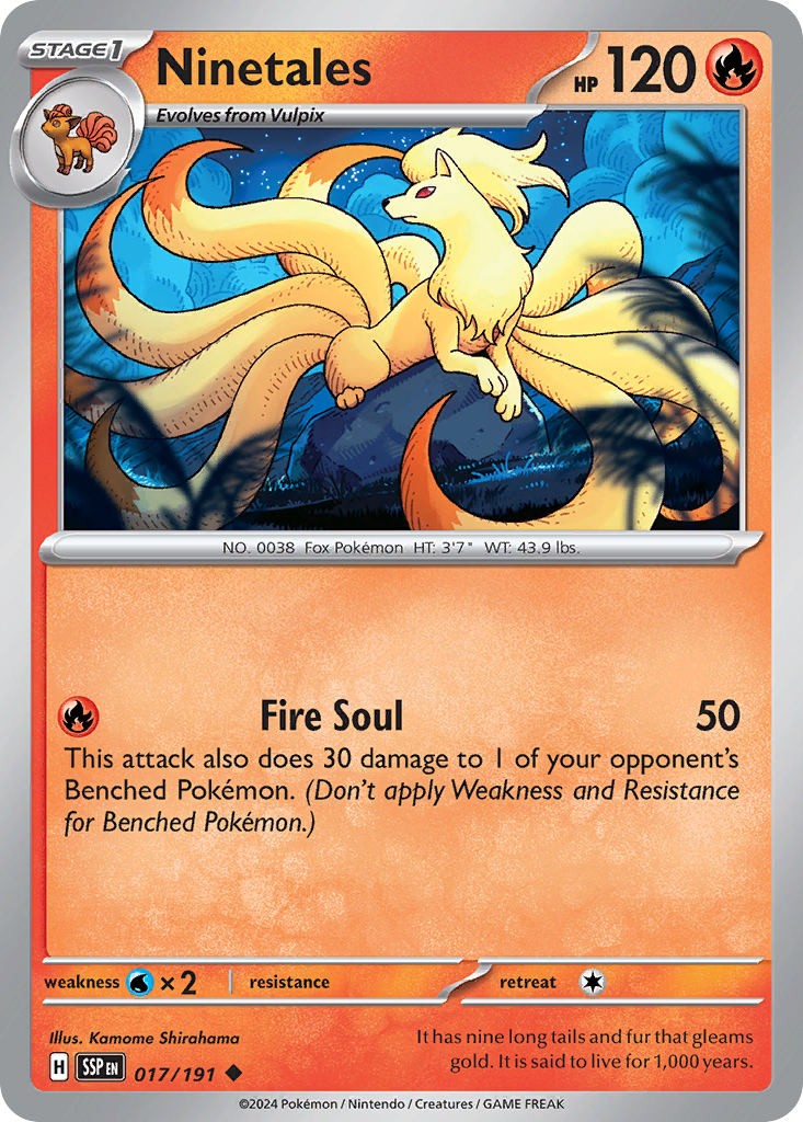 Surging Sparks Ninetales #17/191
