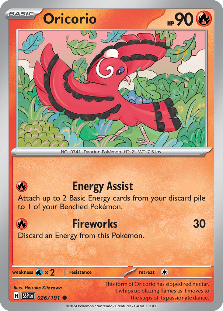 Surging Sparks Oricorio #26/191