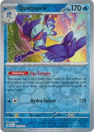 Surging Sparks Quaquaval #52/191 reverse holo